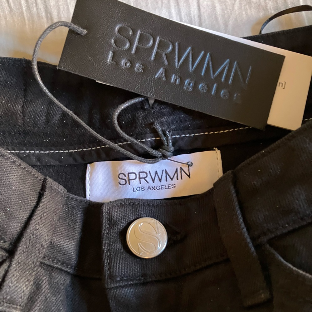 SOLD!! SPRWMN Stevie slim straight carrot leg jean